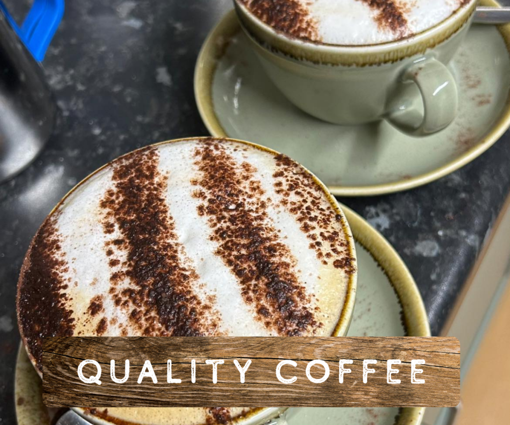 Quality coffee served at our dog friendly cafe in Todmorden